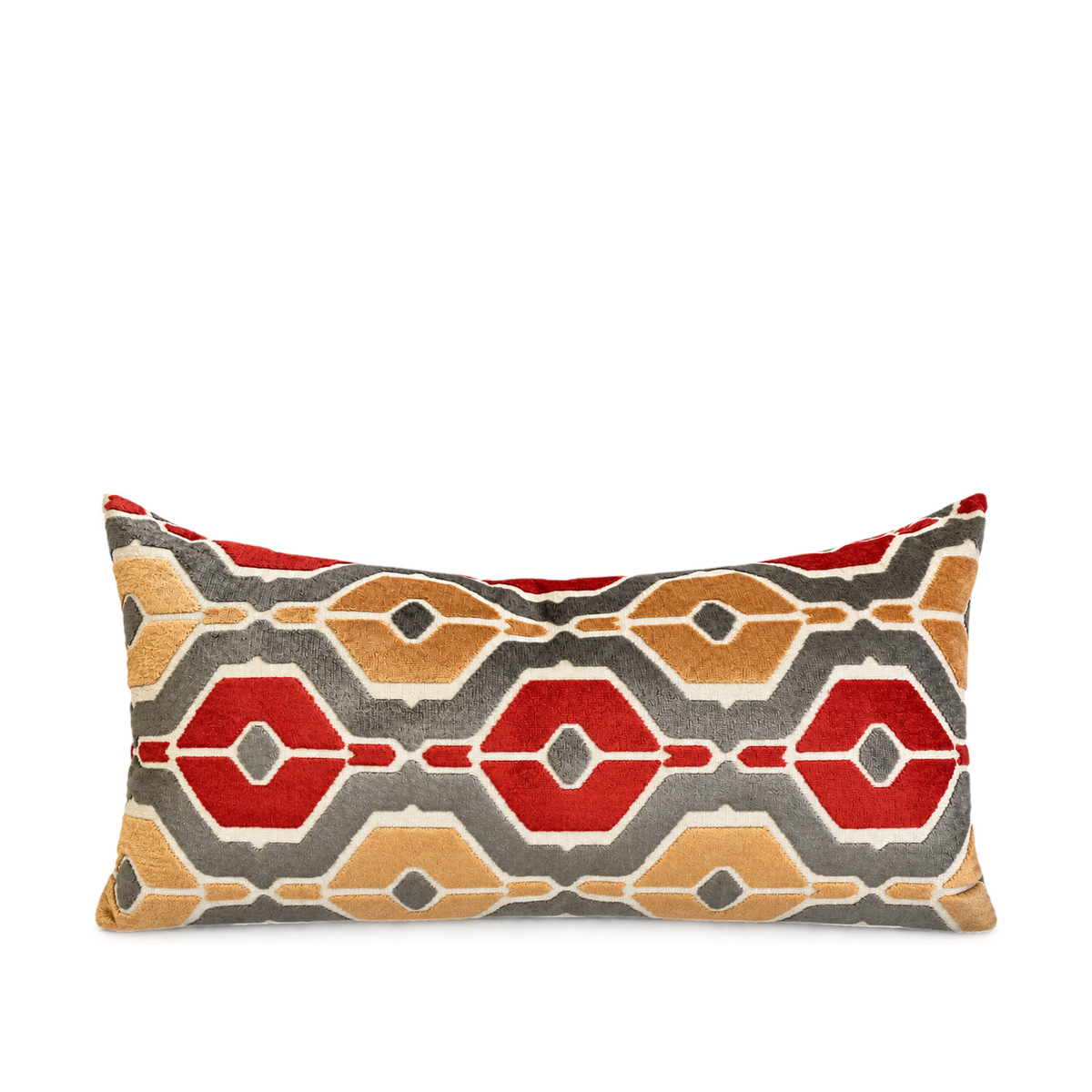 Dellan Coral – 24" × 14" Luxury Lumbar Pillow