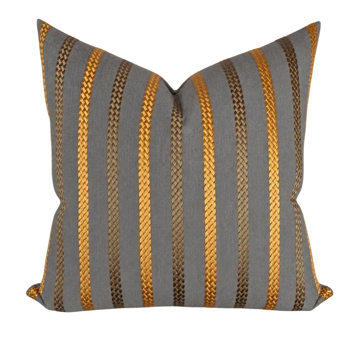 Cheverny Charcoal – 24" × 24" Luxury Square Pillow