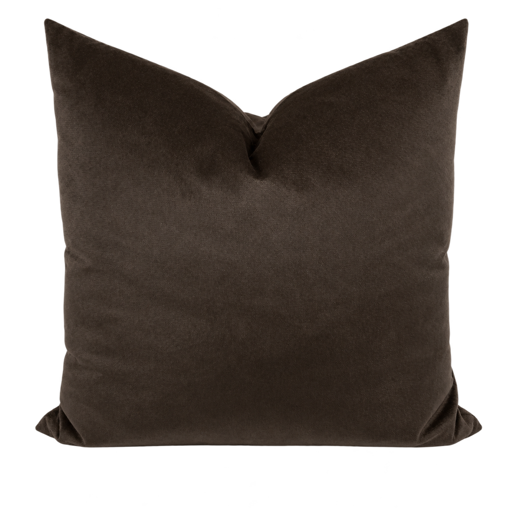 Belvedere Espresso – 24" × 24" Luxury Square Pillow