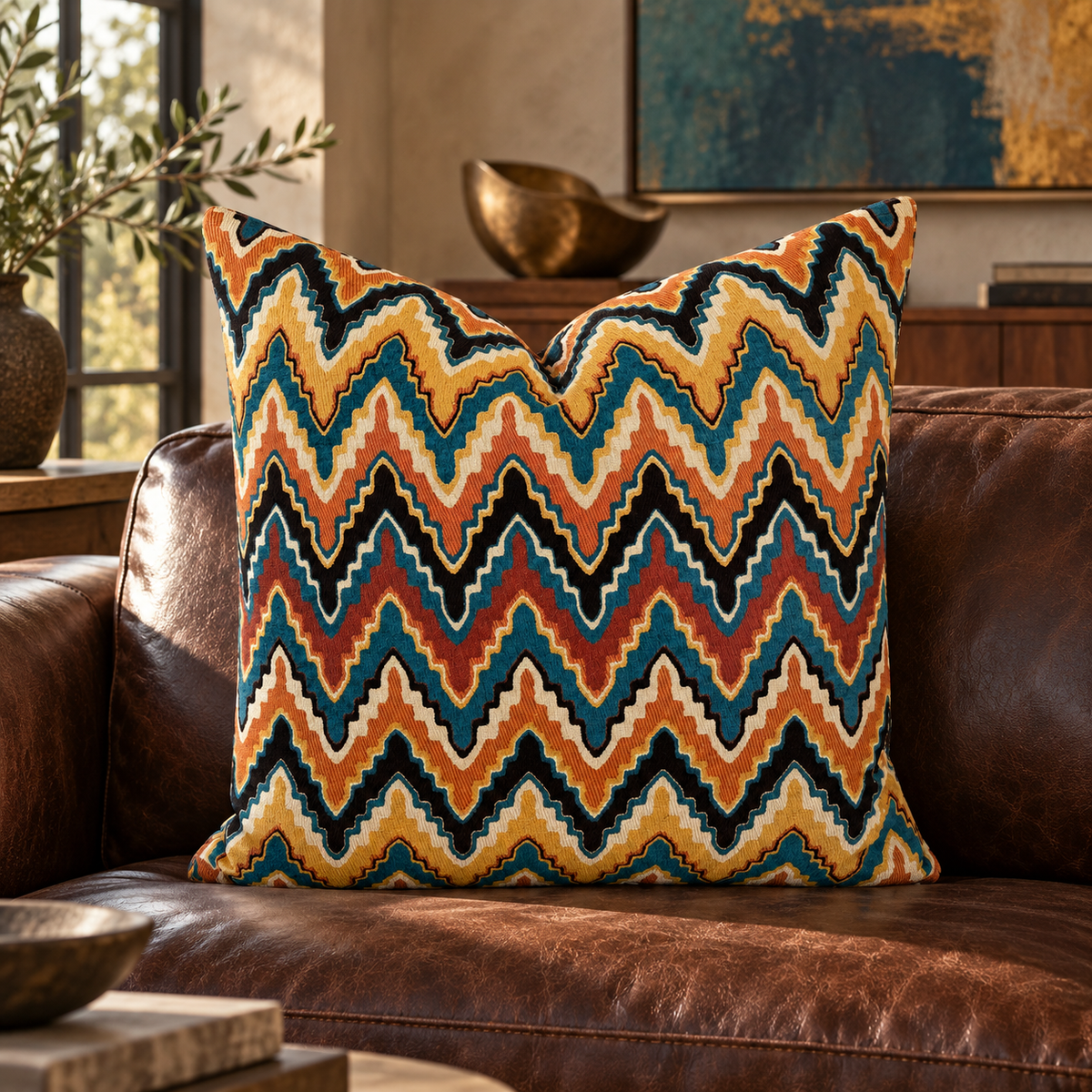 Cahuilla – 24" × 24" Luxury Square Pillow