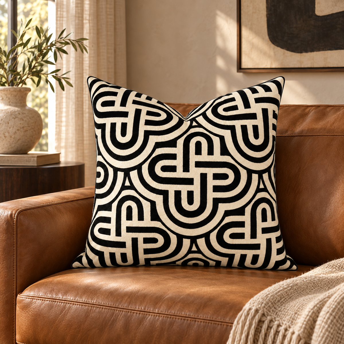 Capricorn – 24" × 24" Luxury Square Pillow
