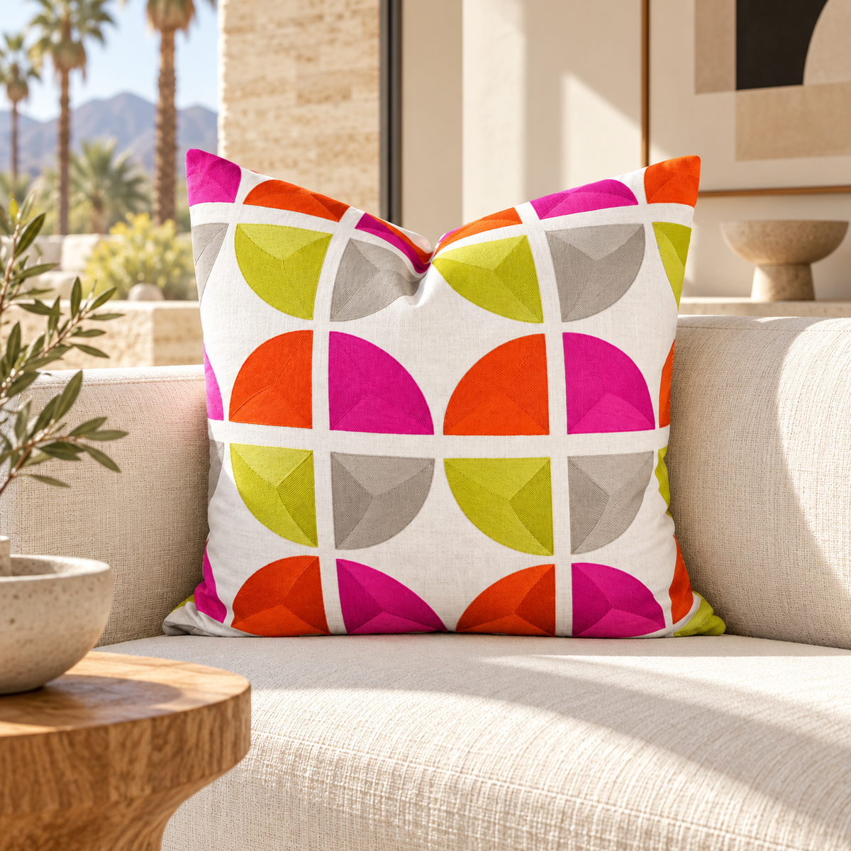 Color Splash – 24" × 24" Luxury Square Pillow
