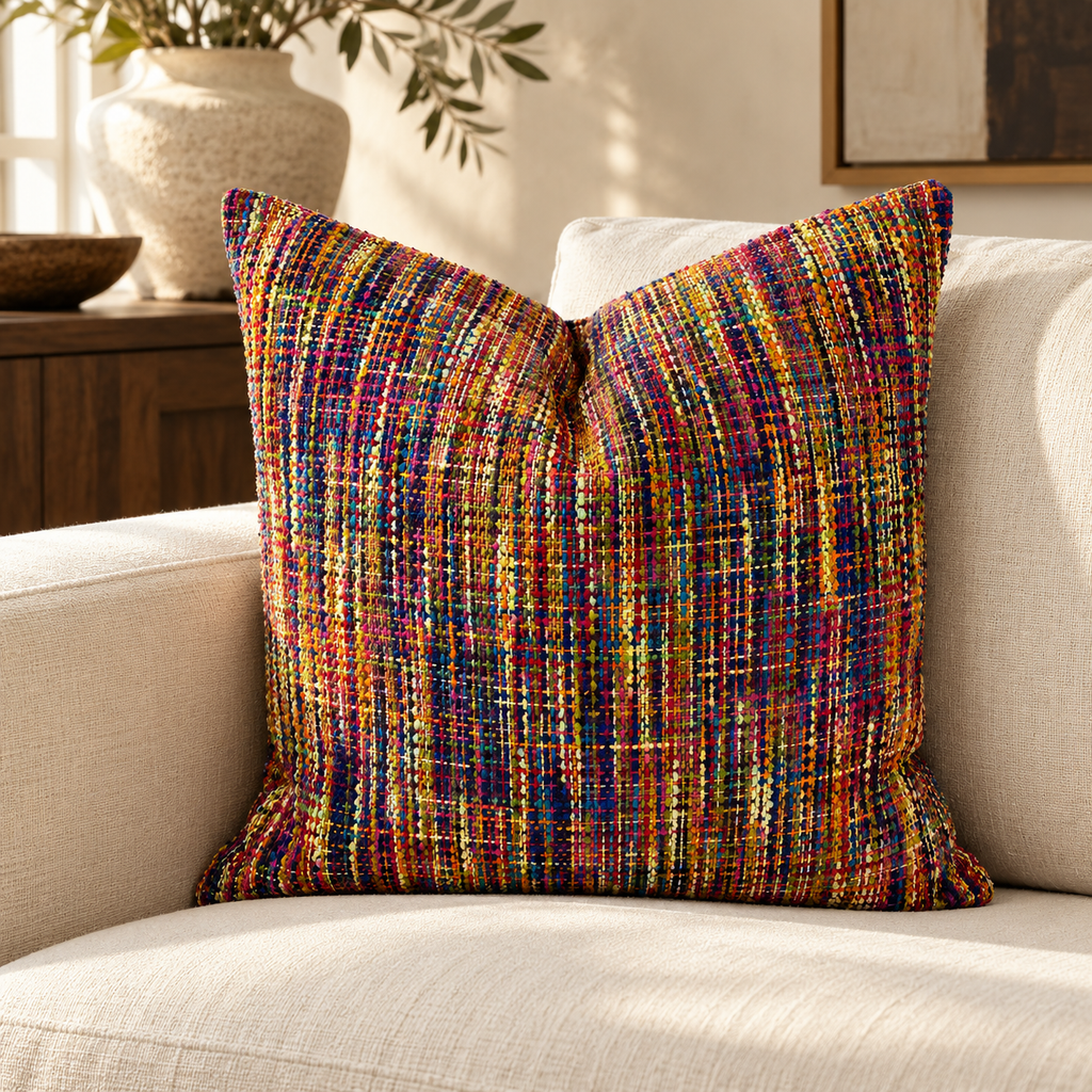 Dream Weaver – 24" × 24" Luxury Square Pillow