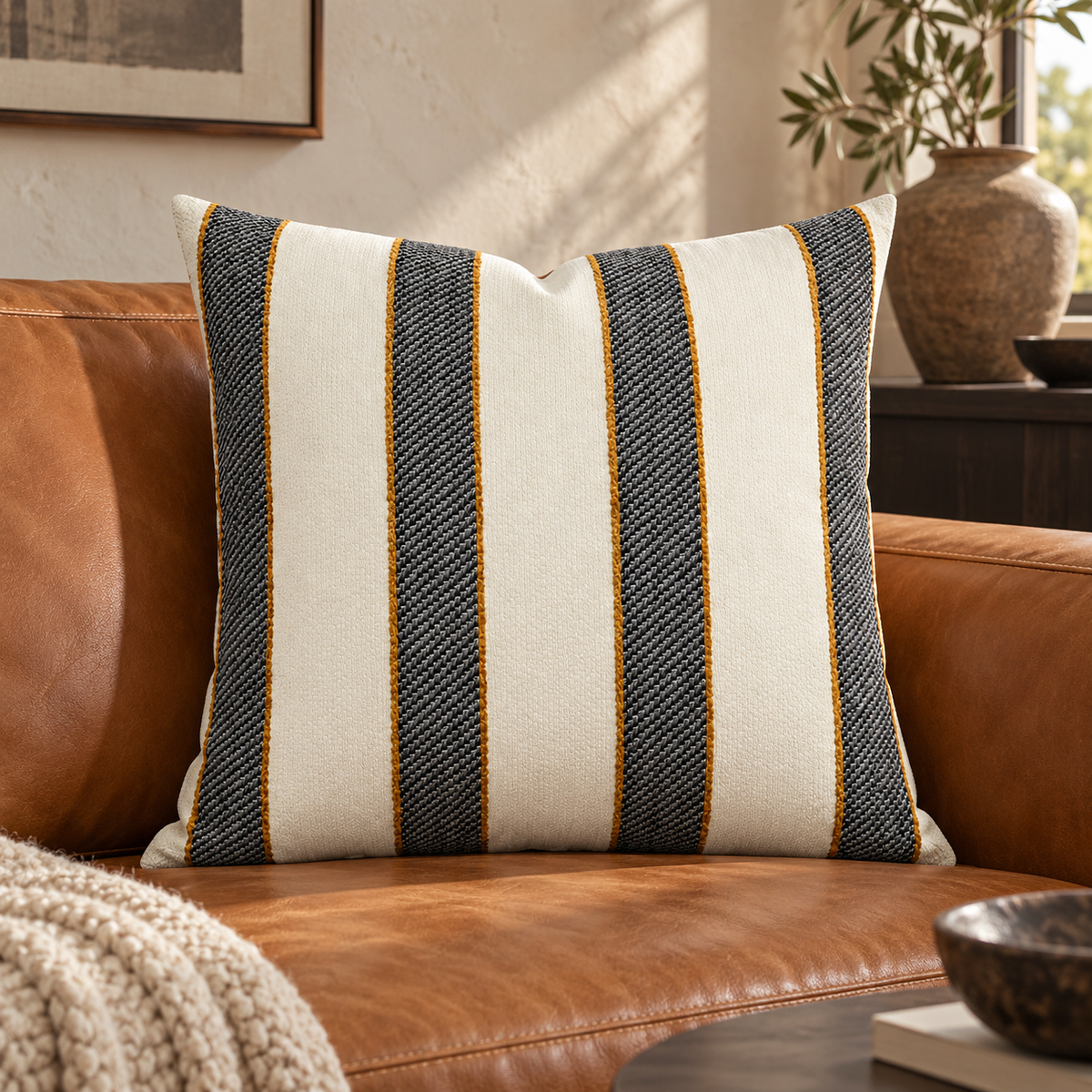Fineman – 24" × 24" Luxury Square Pillow