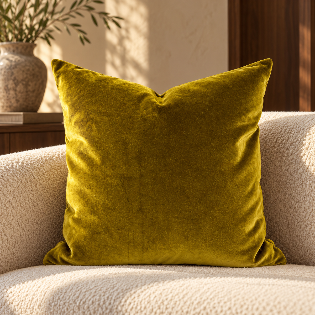 French Garden – 24" × 24" Luxury Square Pillow