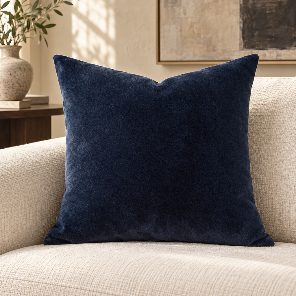 Furocious Navy – 24" × 24" Luxury Square Pillow