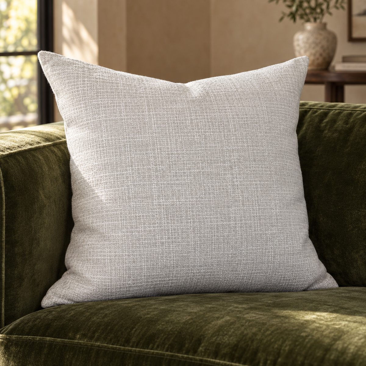 Beach Stone – 24" × 24" Luxury Square Pillow