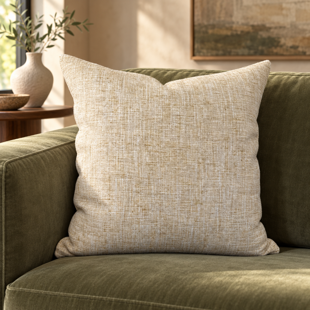 Honey Mustard – 24" × 24" Luxury Square Pillow