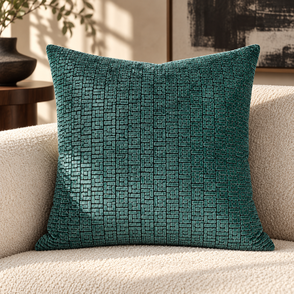 Jenga Laguna – 24" × 24" Luxury Square Pillow