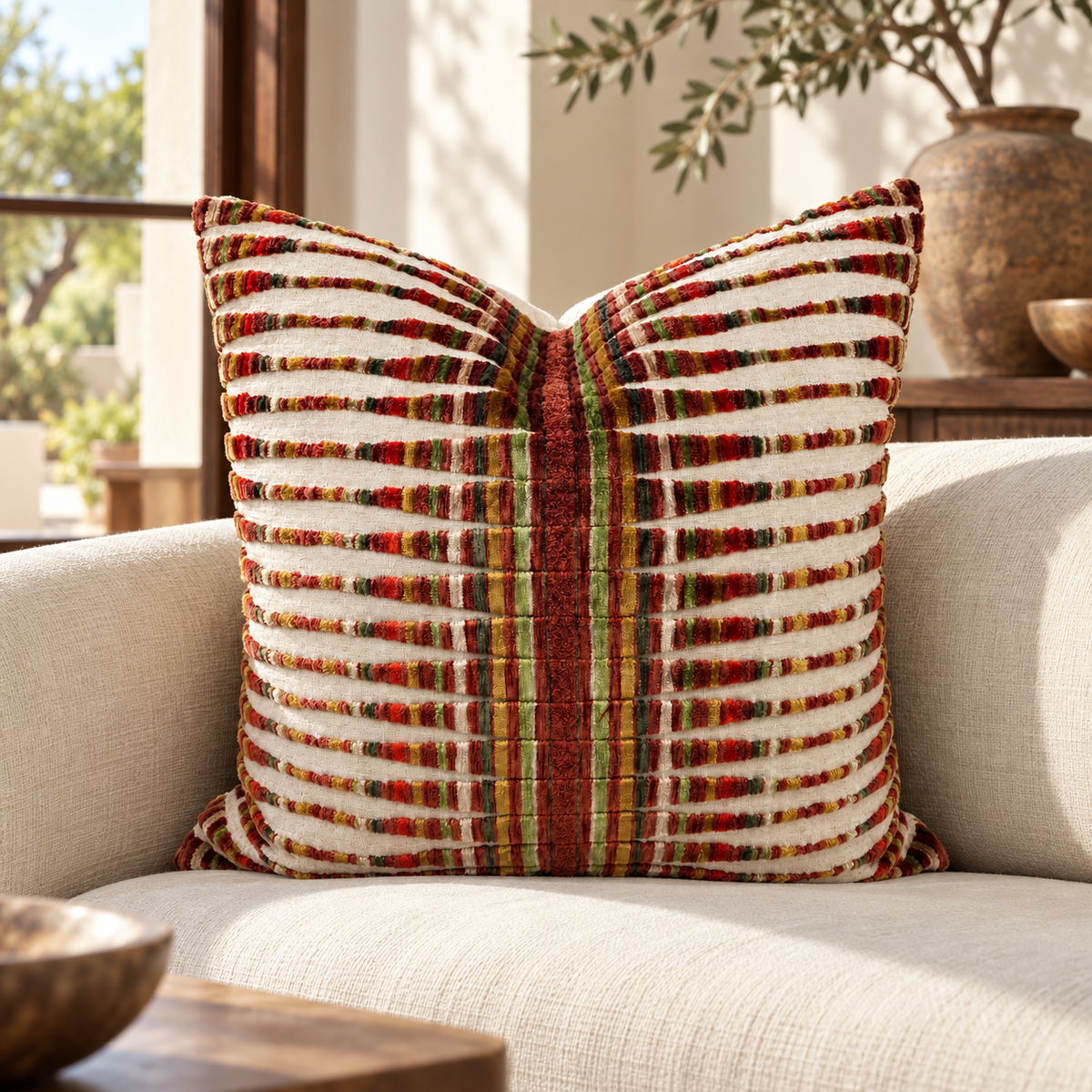 Knock Out Horizon – 24" × 24" Luxury Square Pillow