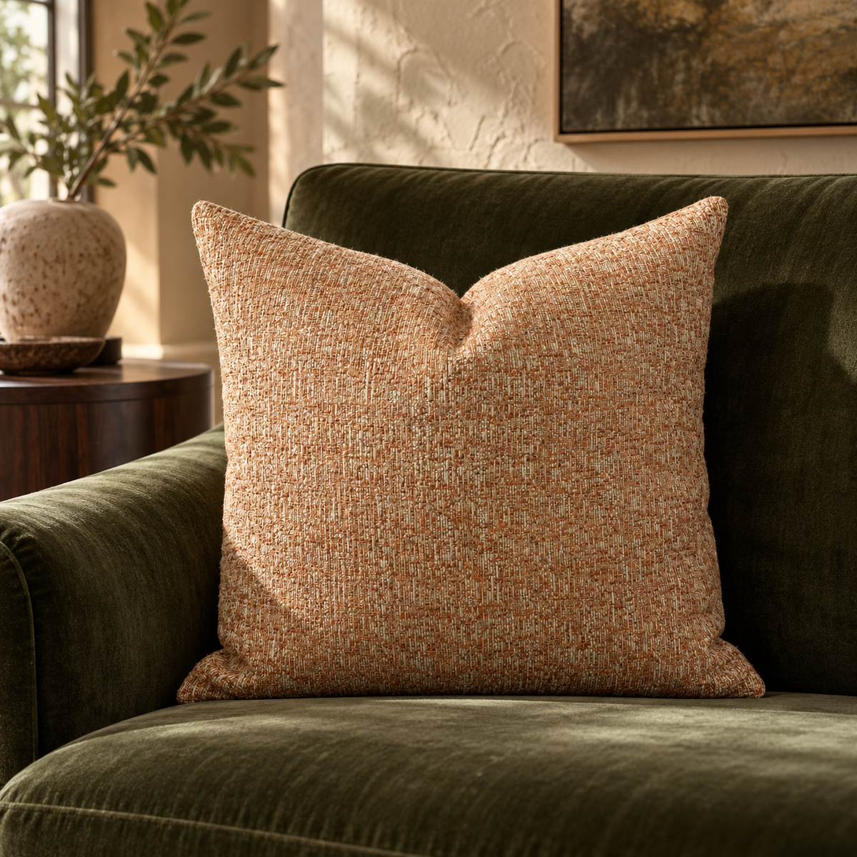 Orange Zest – 24" × 24" Luxury Square Pillow