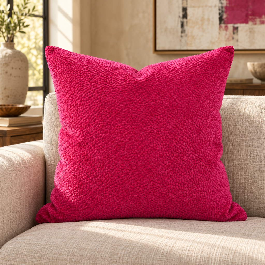 Pasadena Pink – 24" × 24" Luxury Square Pillow