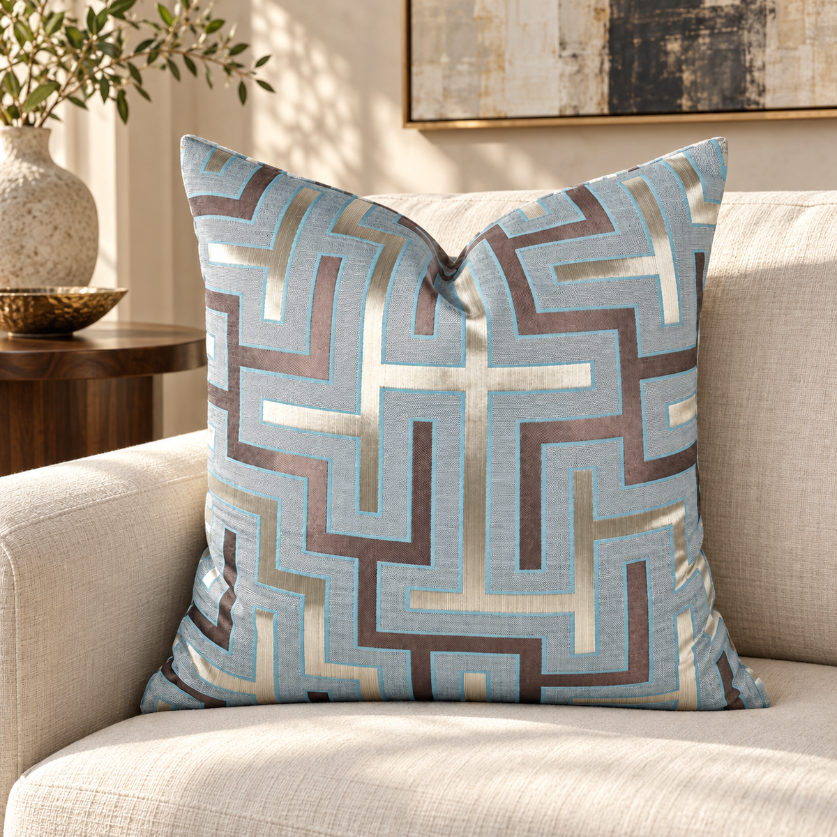 Puzzle – 22" × 22" Luxury Square Pillow