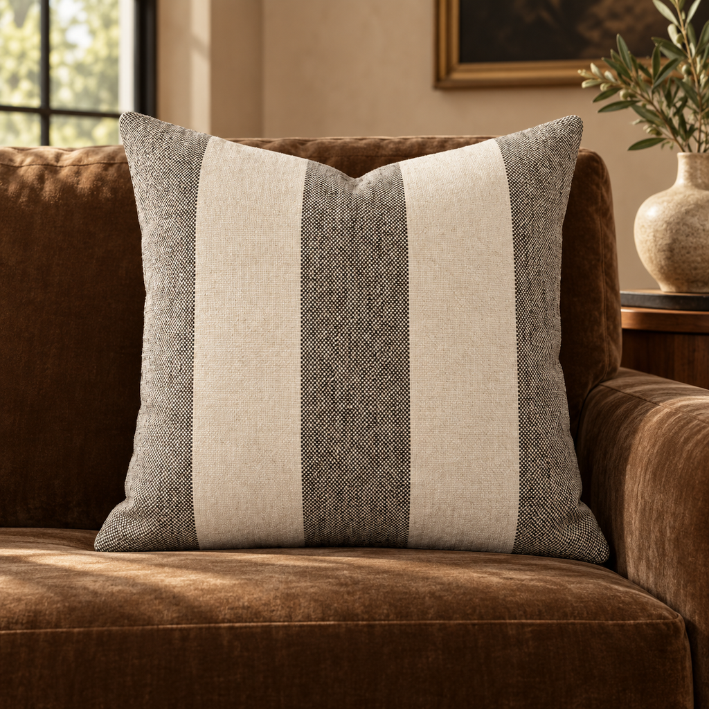 Skippy Ebony – 24" × 24" Luxury Square Pillow