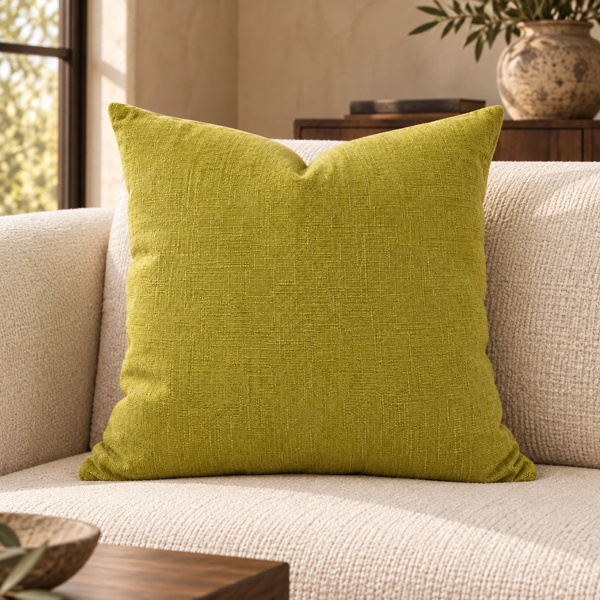 Vermont Spring – 24" × 24" Luxury Square Pillow