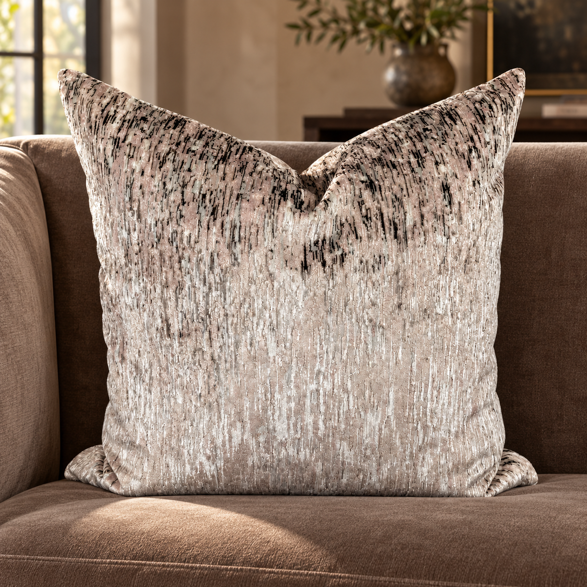 Yanbu Blush – 24" × 24" Luxury Square Pillow