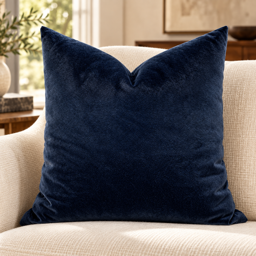 Belvedere Black – 24" × 24" Luxury Square Pillow