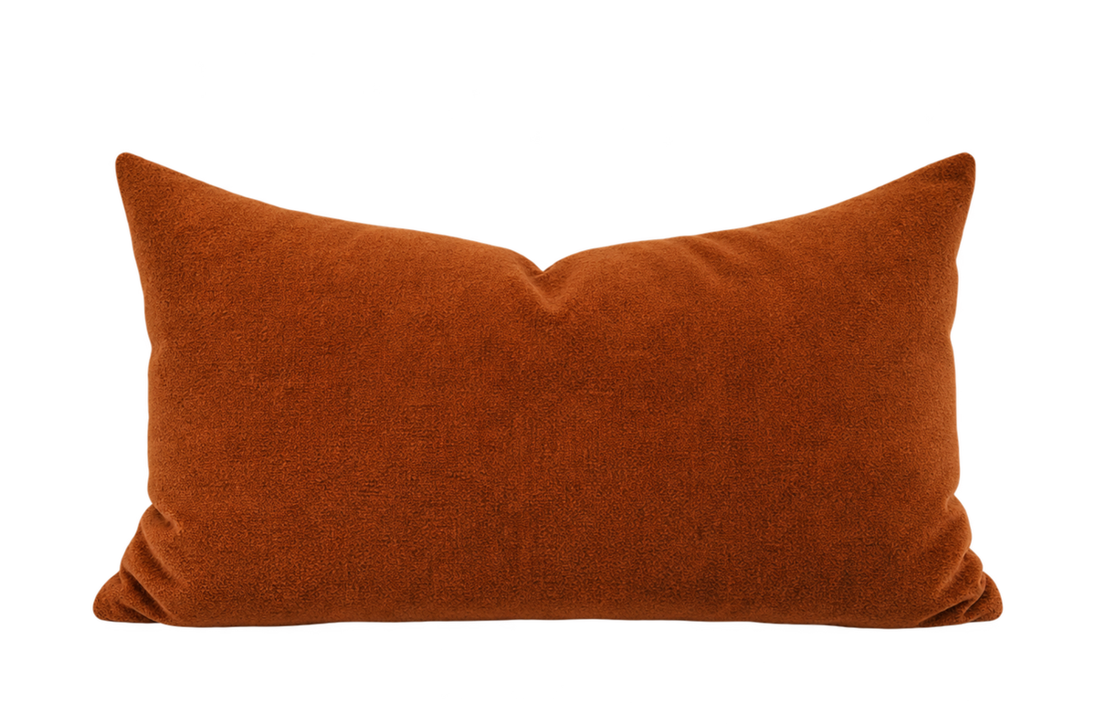 Berlin Terracotta – 24” x 14” Luxury Lumbar Pillow