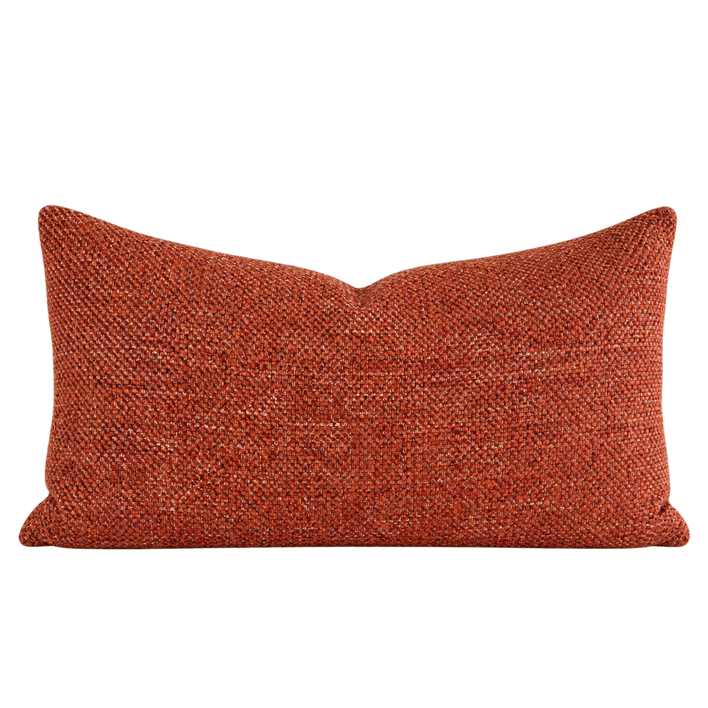 Prelude Papaya – 24" × 14" Luxury Lumbar Pillow