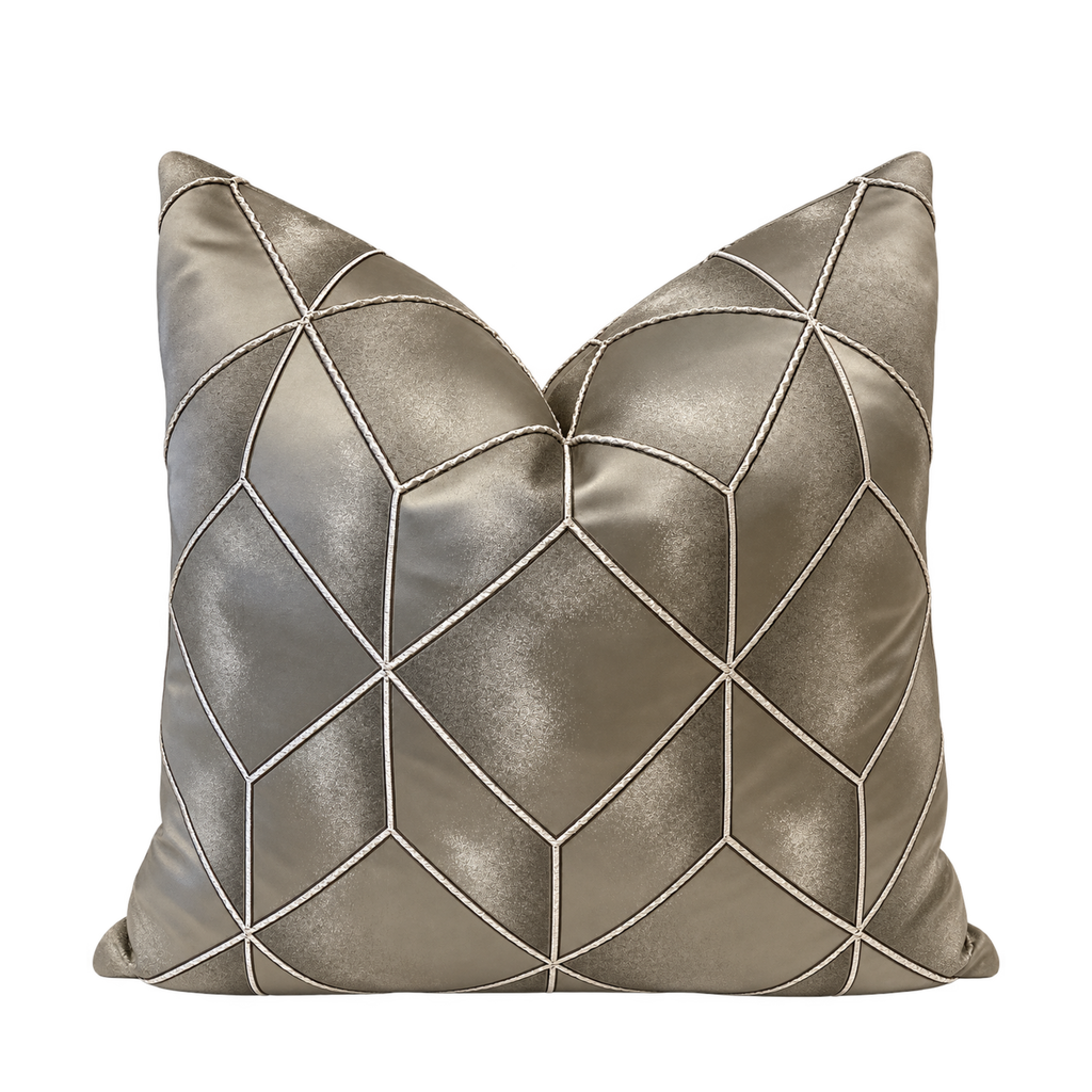 Diamond Smoke – 24" × 24" Luxury Square Pillow