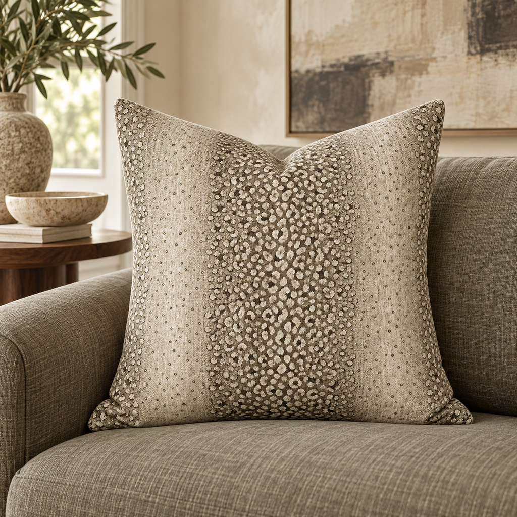 Nala Mushroom – 24" × 24" Luxury Square Pillow