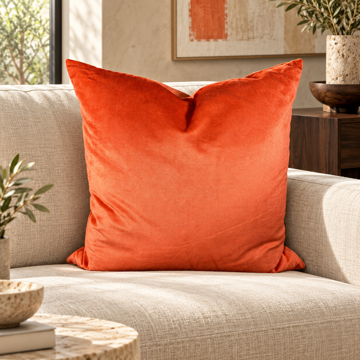 Belvedere Mango – 24" × 24" Luxury Square Pillow