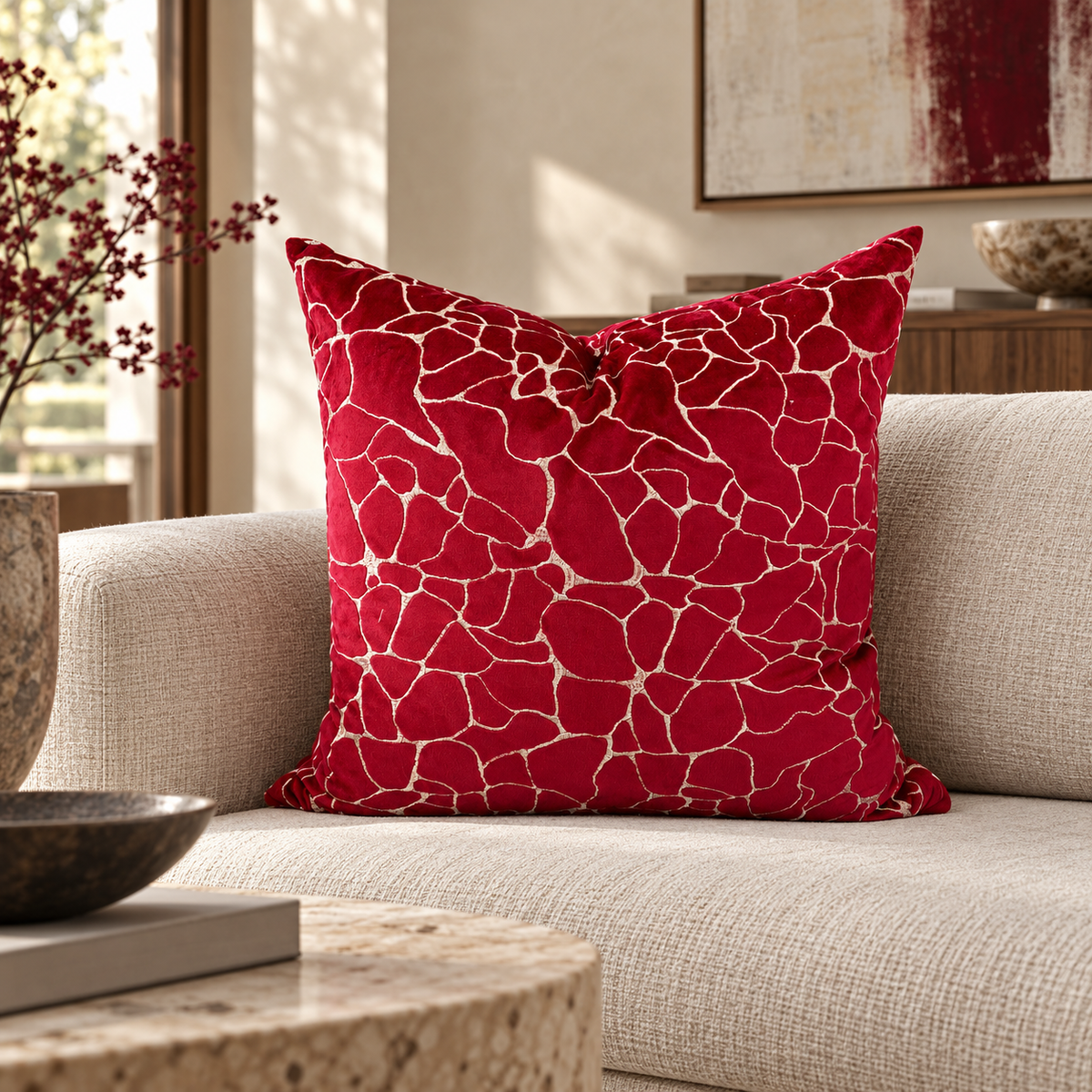 Dare Fuchsia – 24" × 24" Luxury Square Pillow