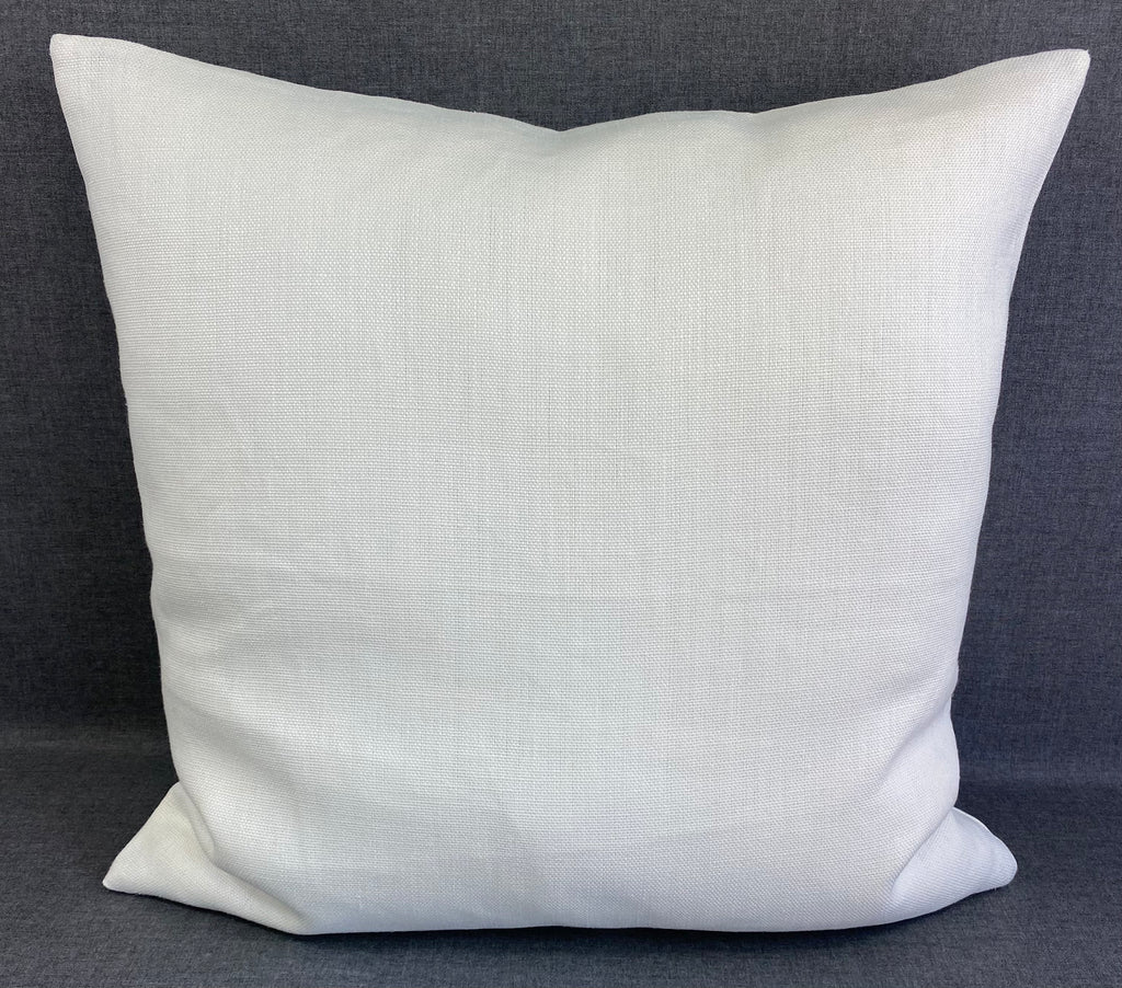 Luxury Pillow - 22" x 22" - 22 X 22 Sunfun Stripe Linen Sunbrella Or Equivalent Fabric With Fiber Fill