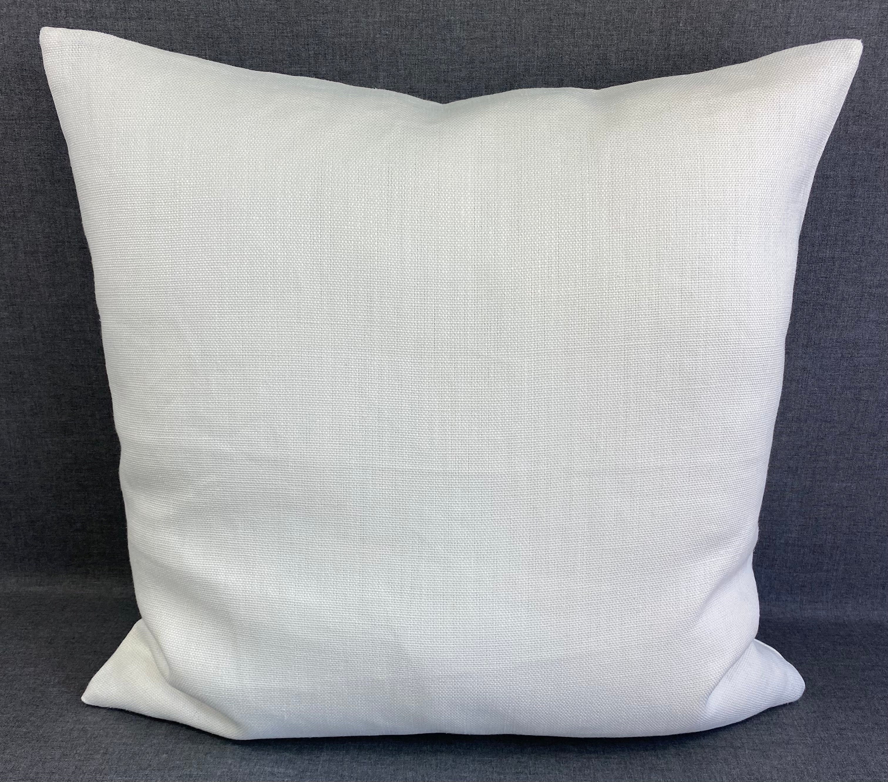 Luxury Pillow - 22" x 22" - 22 X 22 Sunfun Stripe Linen Sunbrella Or Equivalent Fabric With Fiber Fill