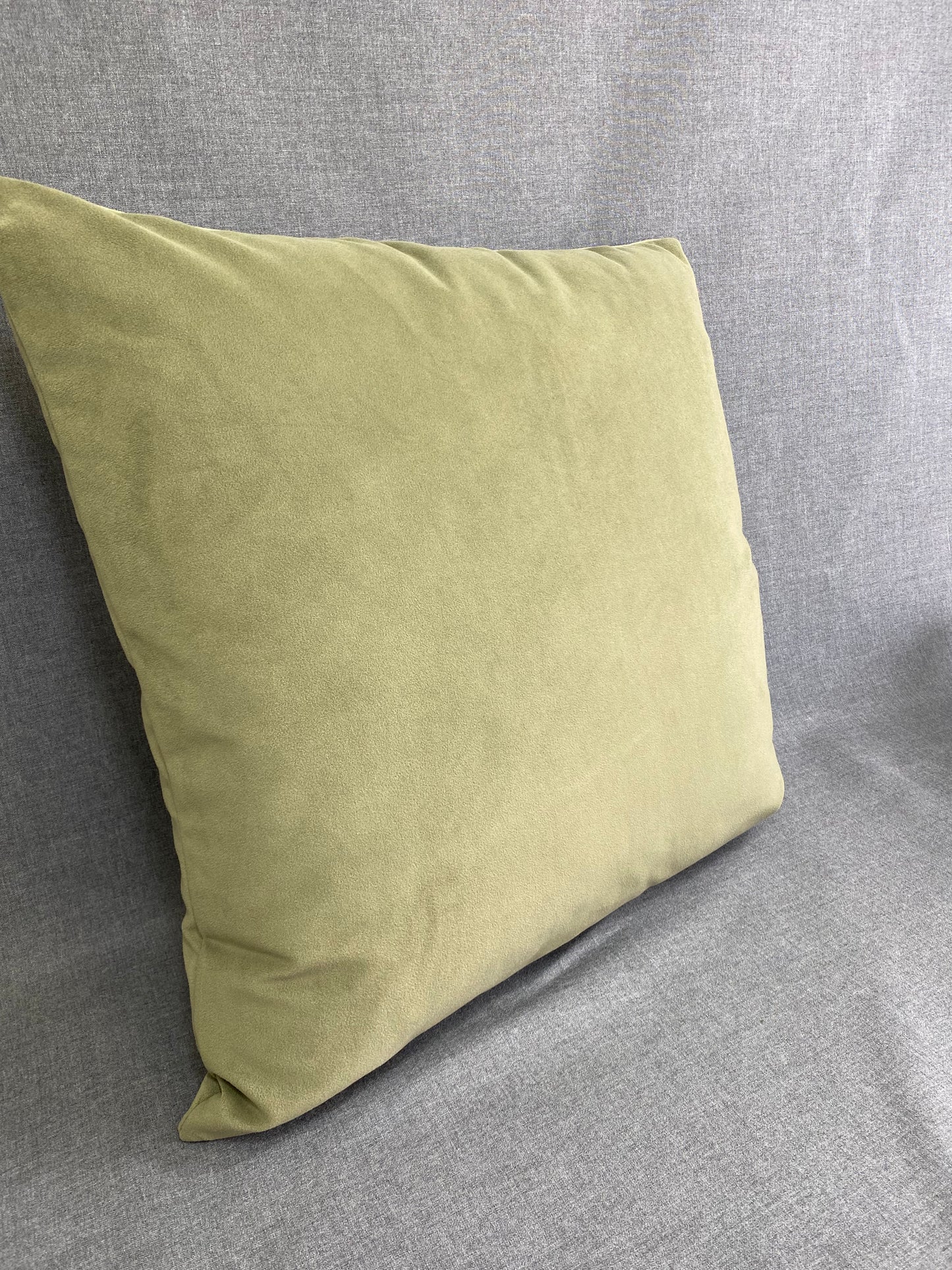 Belvedere Sage; green solid in a creamy smooth velvet fabric.