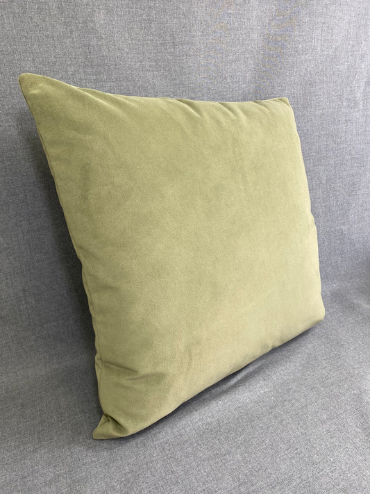 Belvedere Sage; green solid in a creamy smooth velvet fabric.