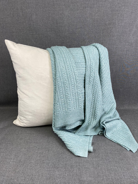 Luxury Knit Throw - 50" x 60" - Spinnaker Seamist; Knit Throw