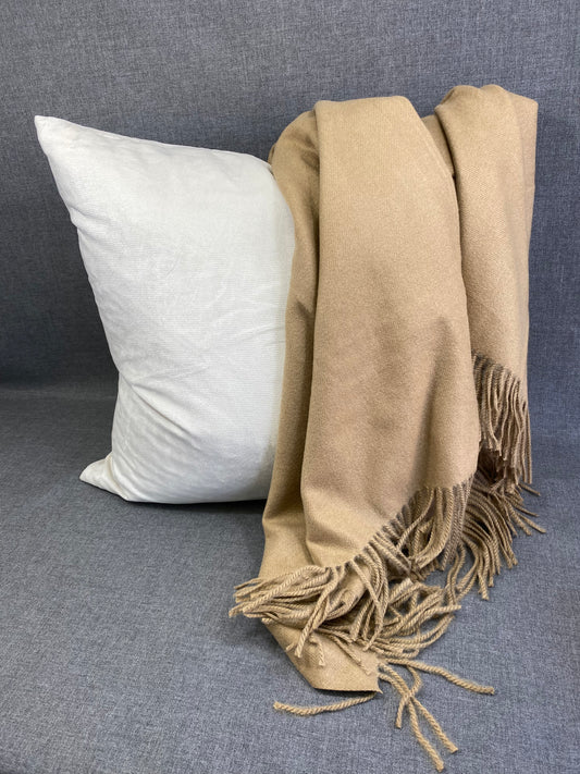 Faux Cashmere Sandalwood- 68" x 50"