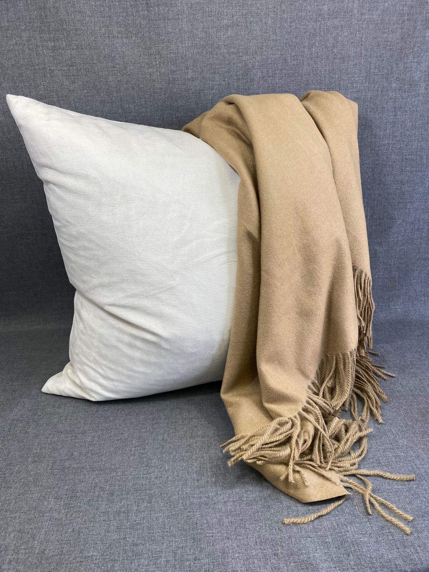 Faux Cashmere Sandalwood- 68" x 50"