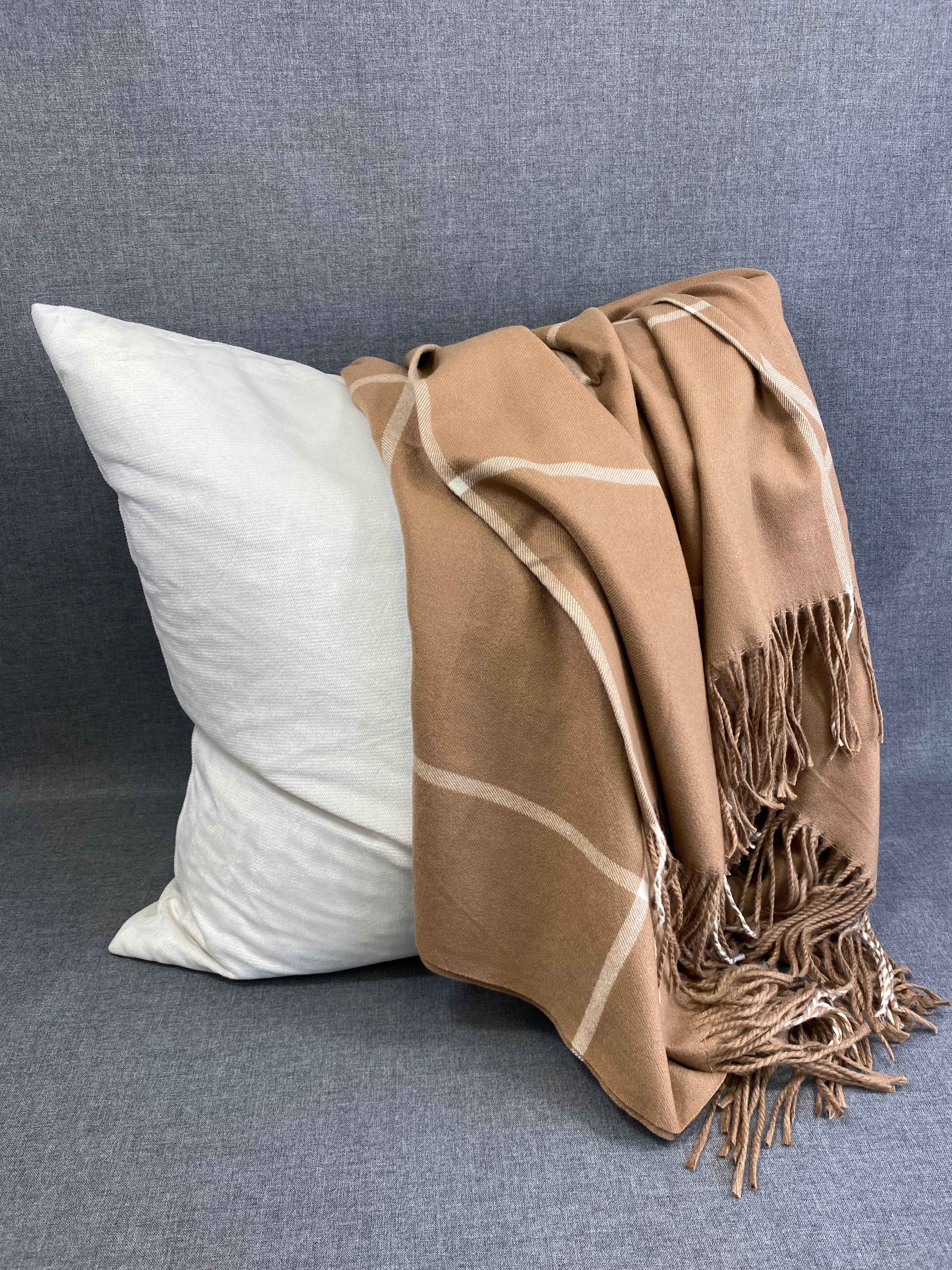 Glasgow Camel Throw  50"X60"