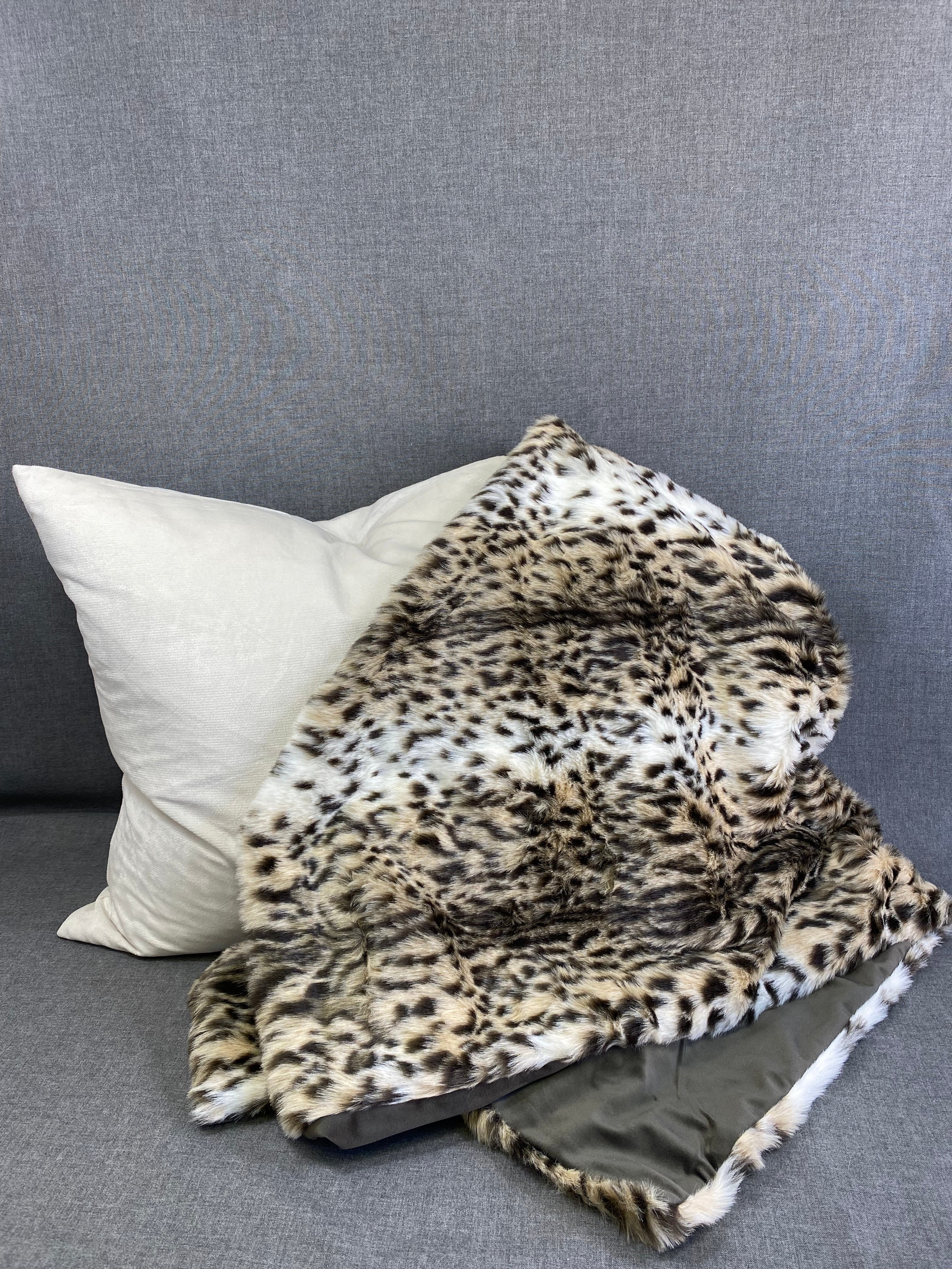 Ocelot Fur Throw  52" x 62"