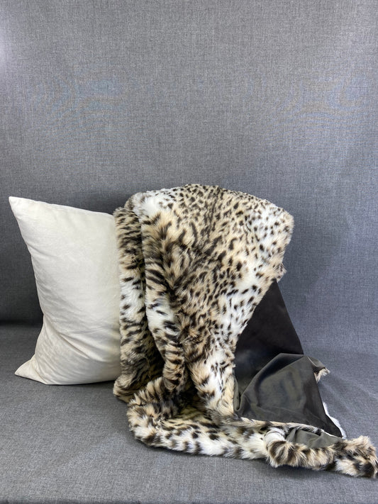 Ocelot Fur Throw  52" x 62"