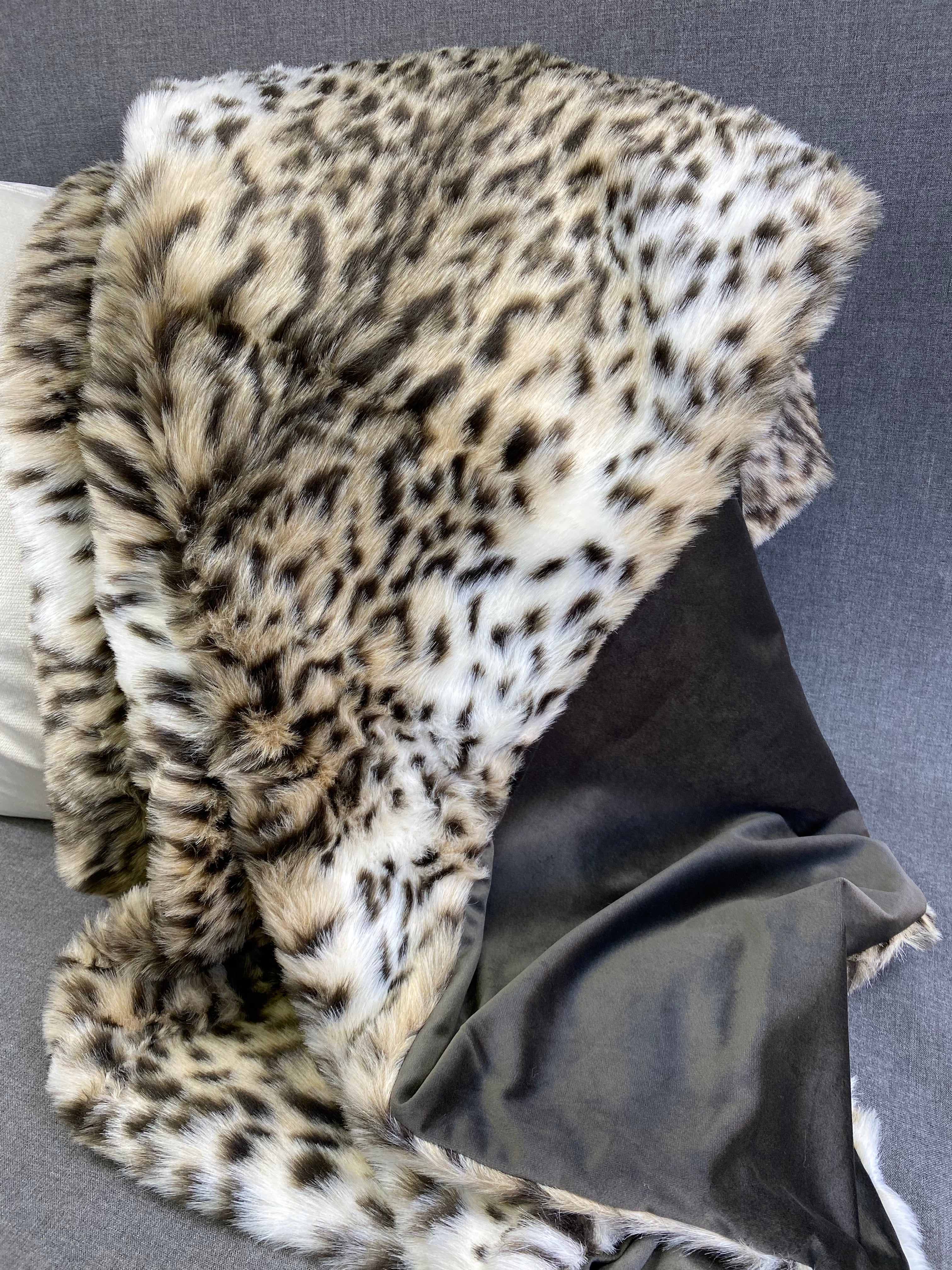 Ocelot Fur Throw  52" x 62"