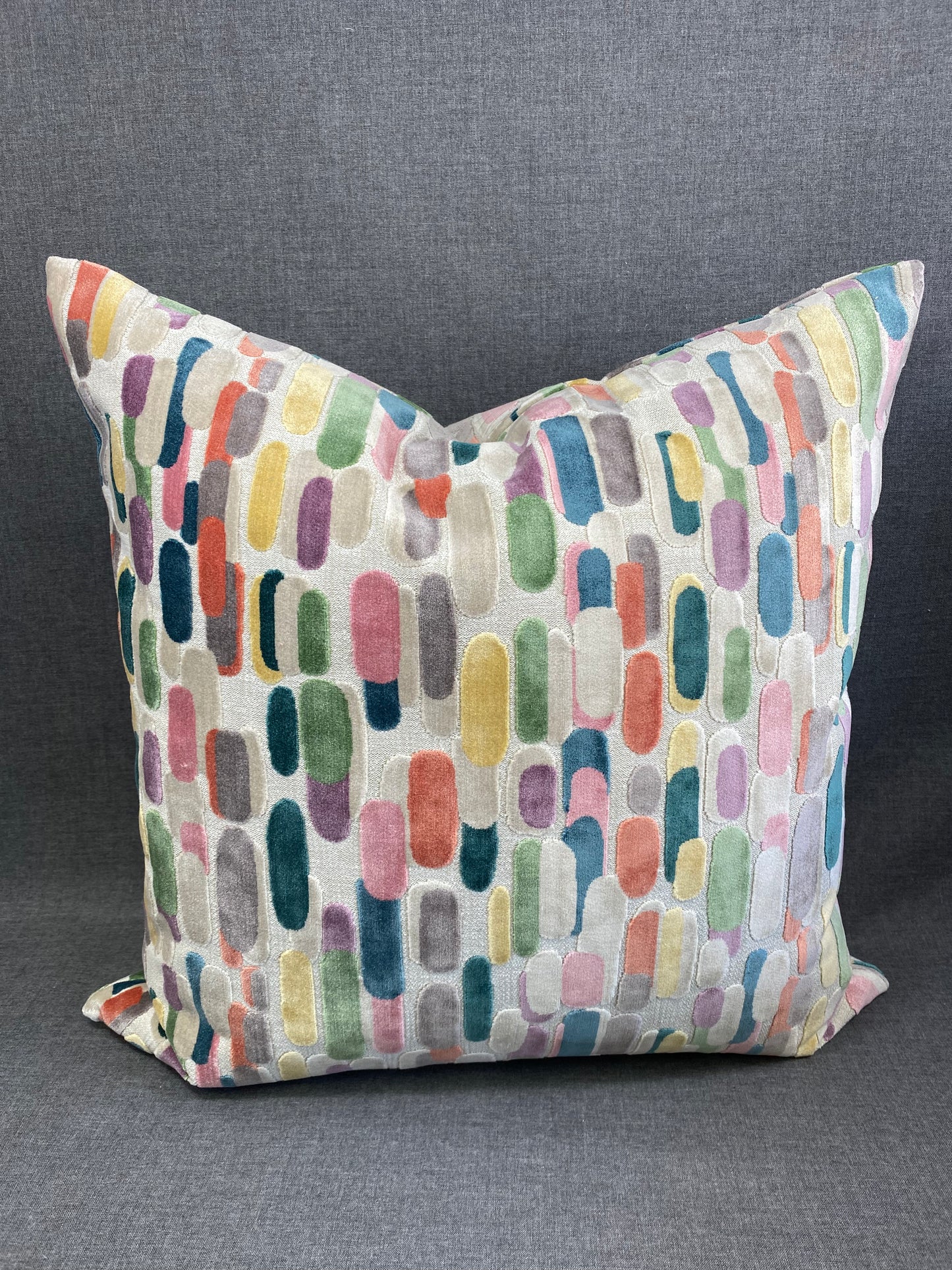 Luxury Pillow -  24" x 24" -  Modern Confetti