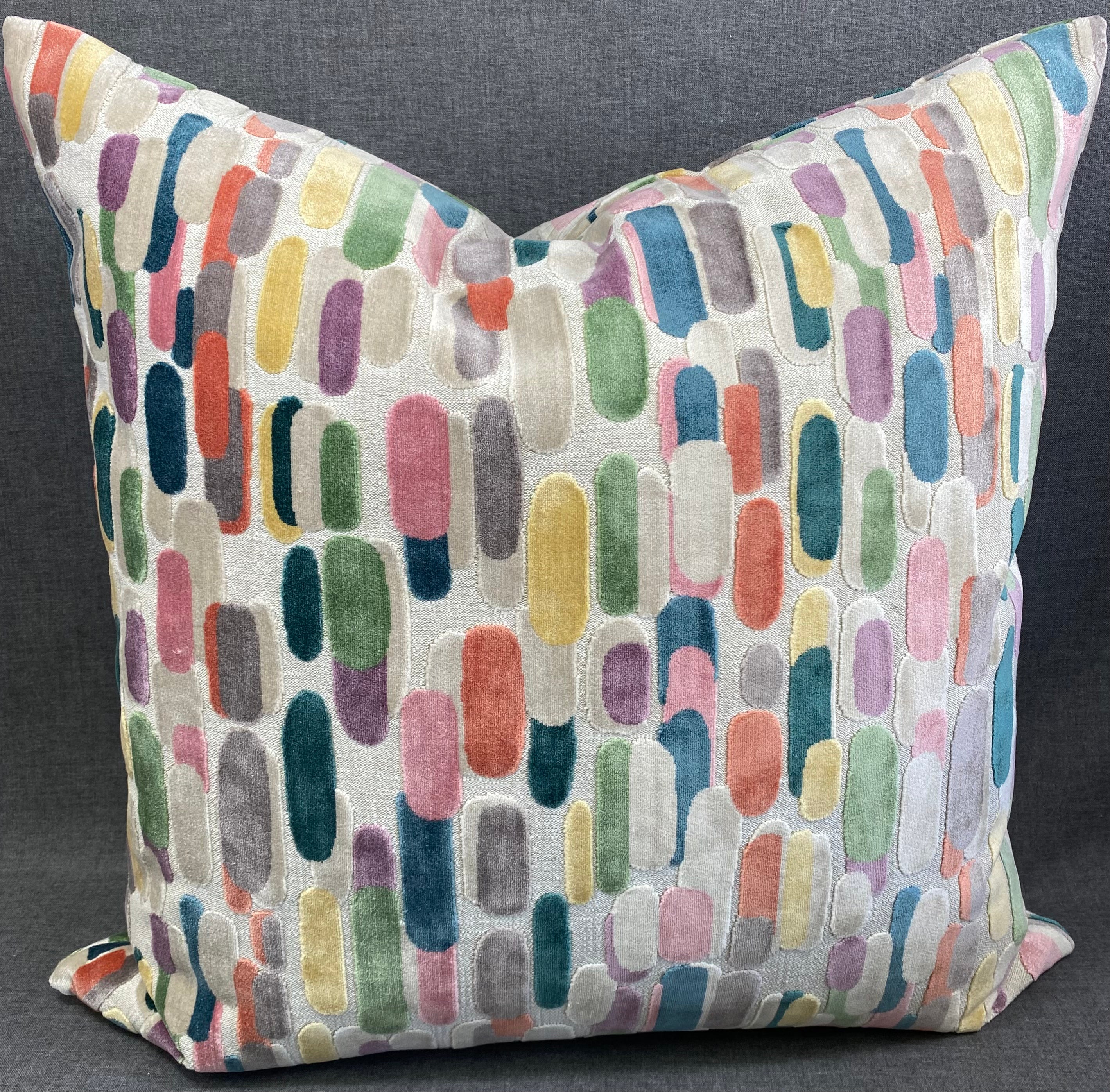 Luxury Pillow - 24" x 24" -  Modern Confetti
