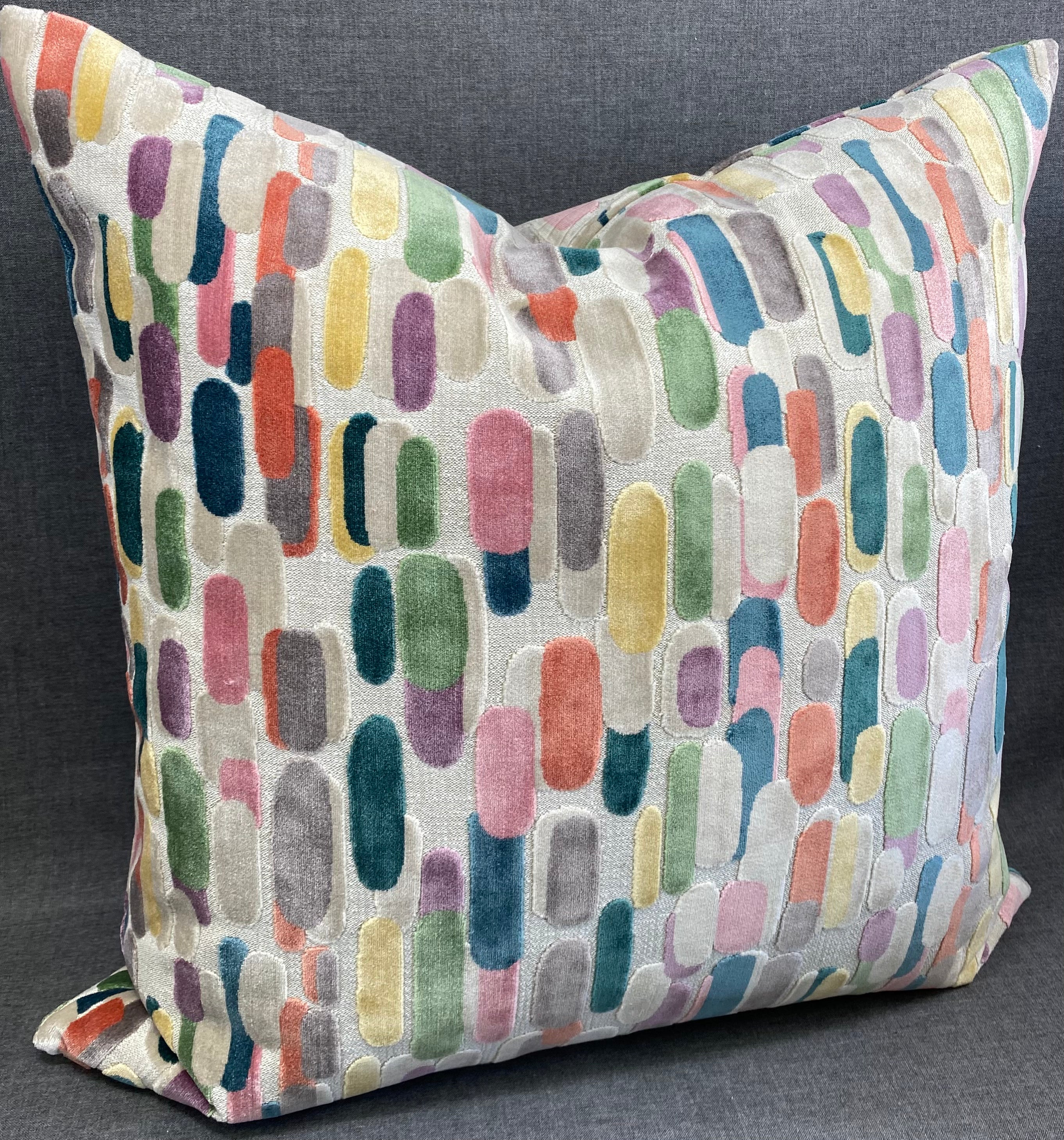 Luxury Pillow - 24" x 24" -  Modern Confetti