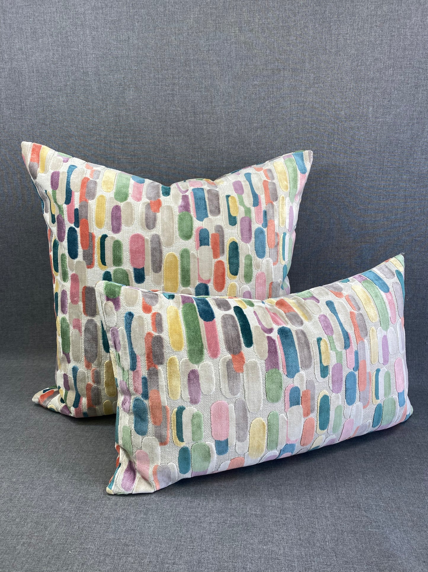 Luxury Lumbar Pillow - 24" x 14" -   Modern Confetti