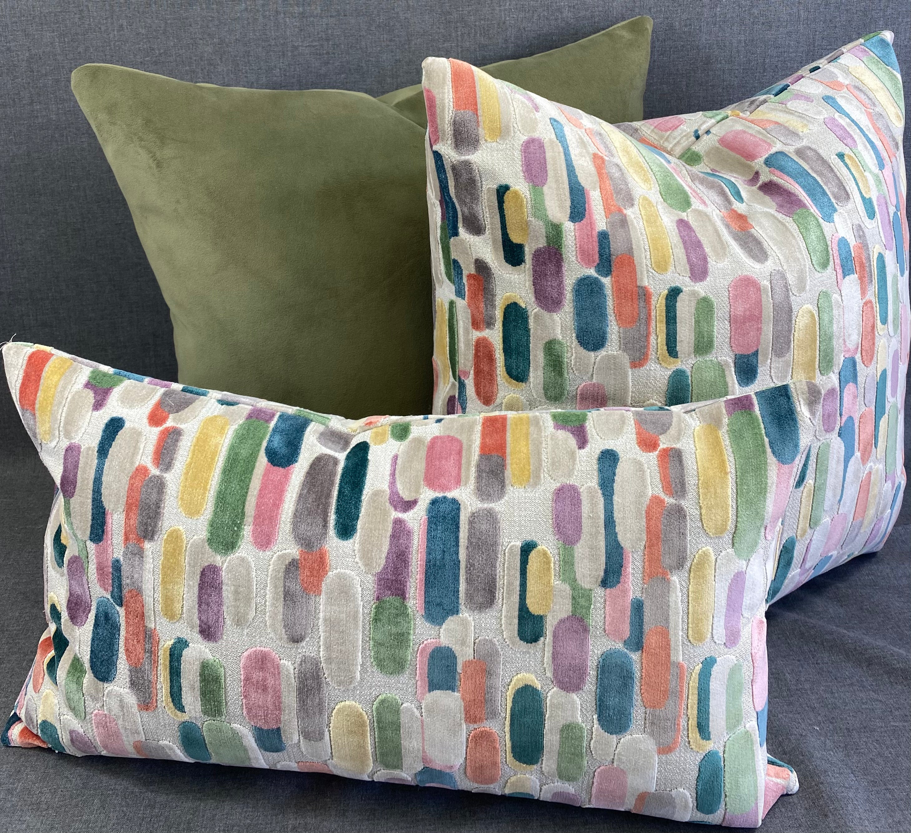 Luxury Pillow - 24" x 24" -  Modern Confetti