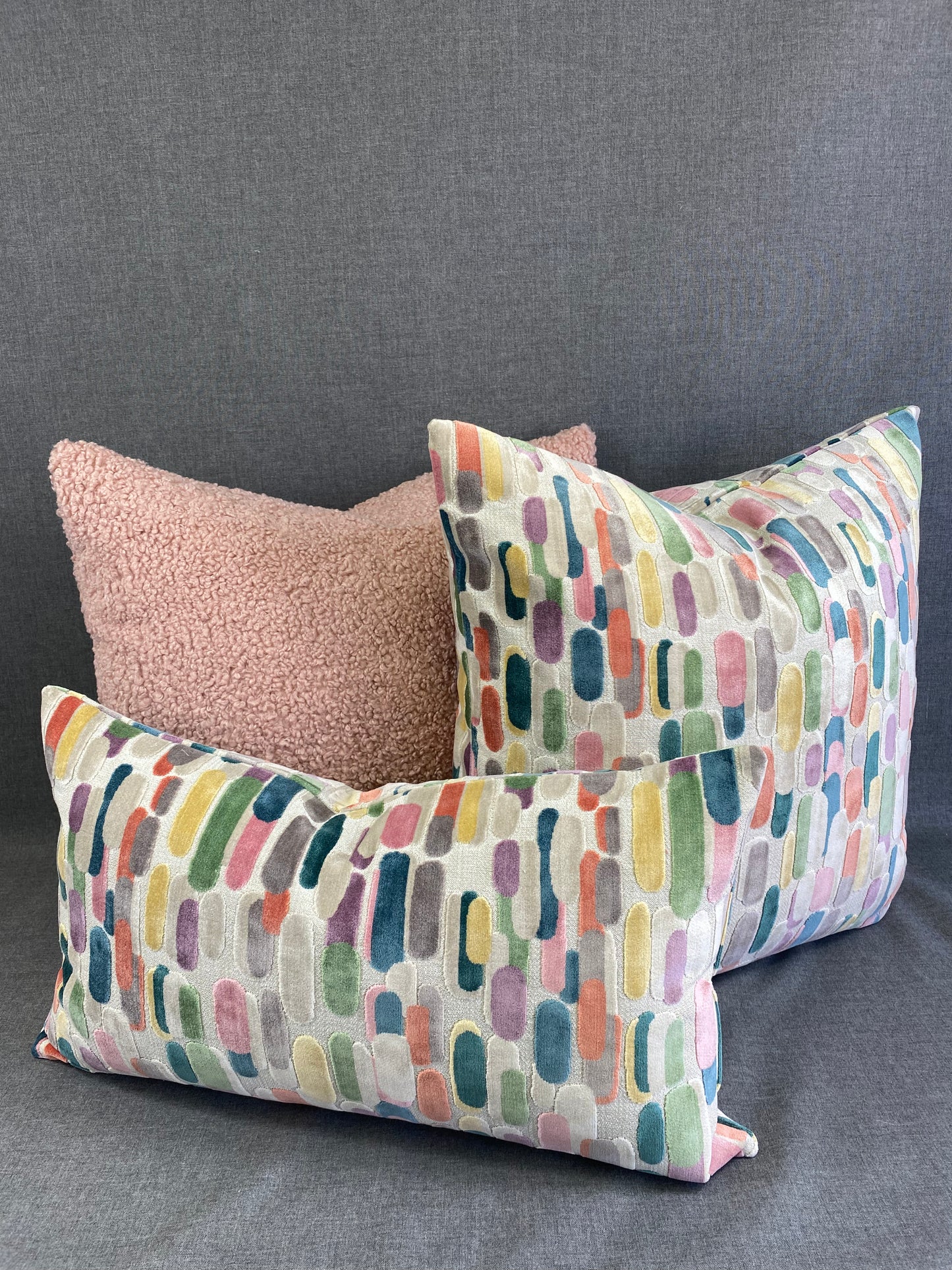 Luxury Pillow -  24" x 24" -  Modern Confetti