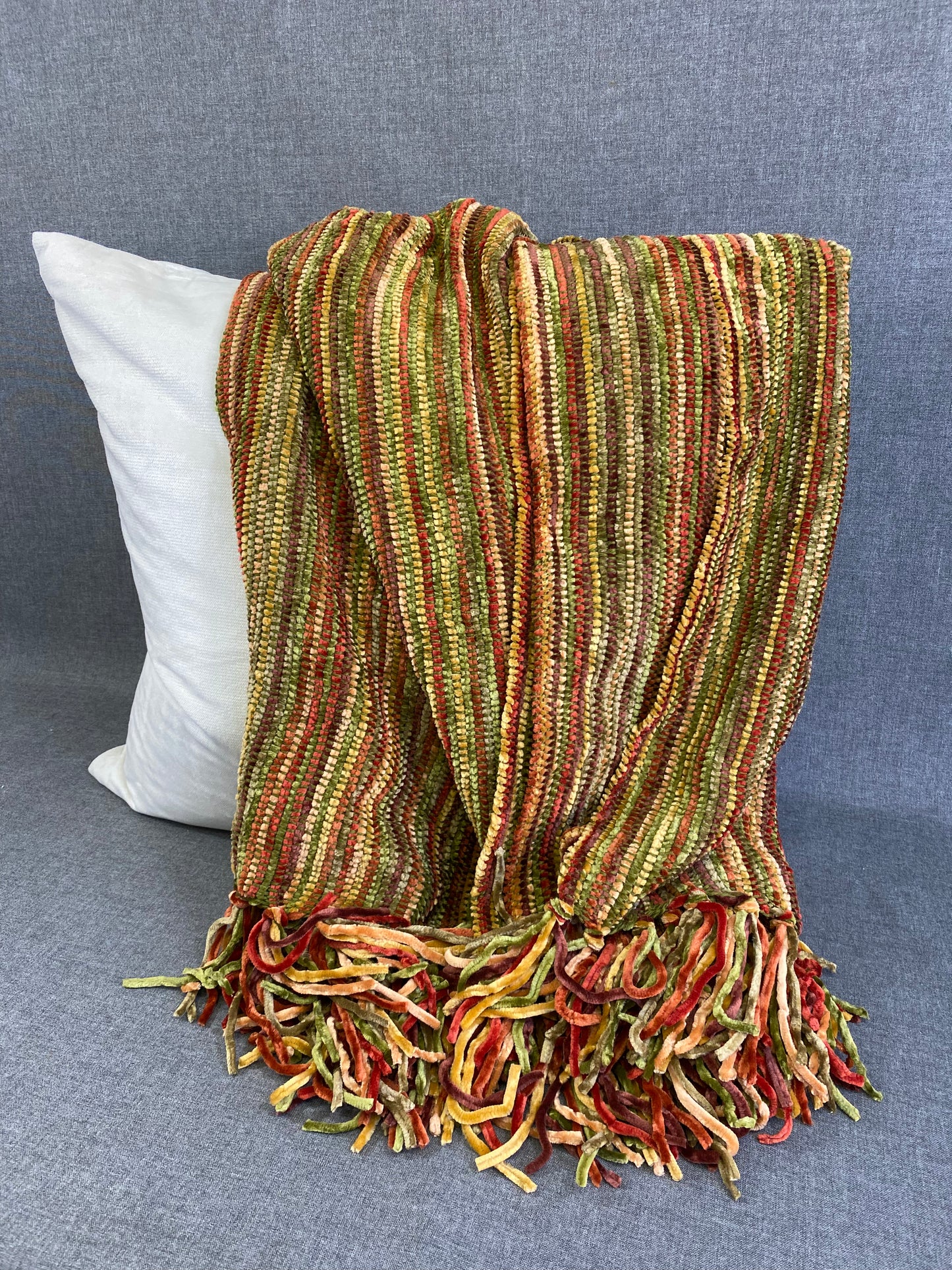 Chenille Throw- Multi- 50" x 60"