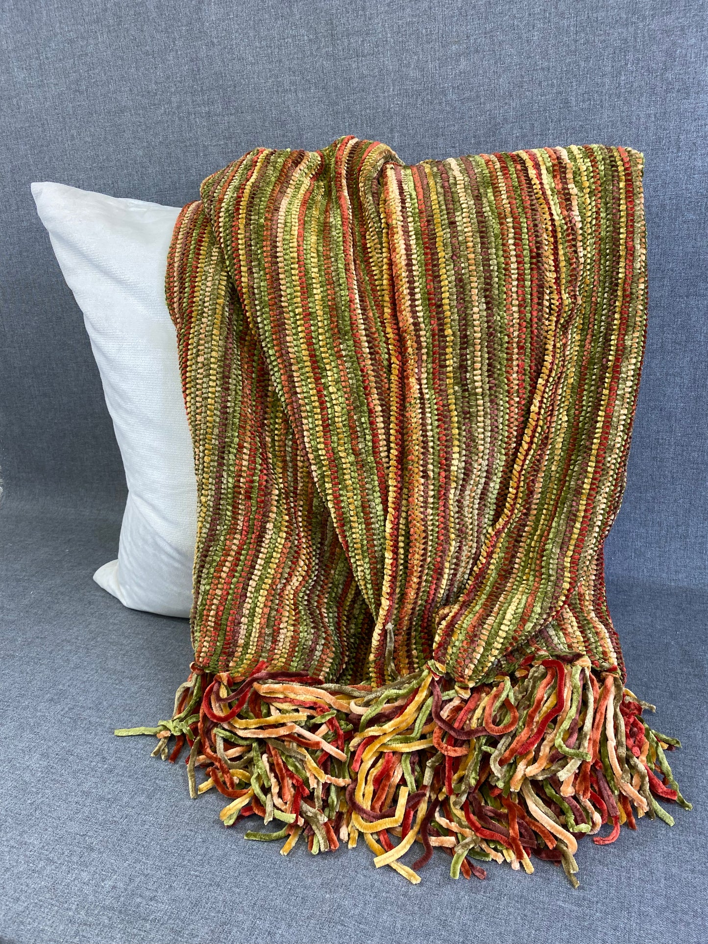 Chenille Throw- Multi- 50" x 60"