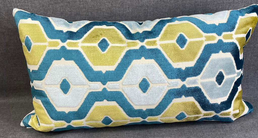 Luxury Lumbar Pillow - 24" x 14" - Dellan Teal