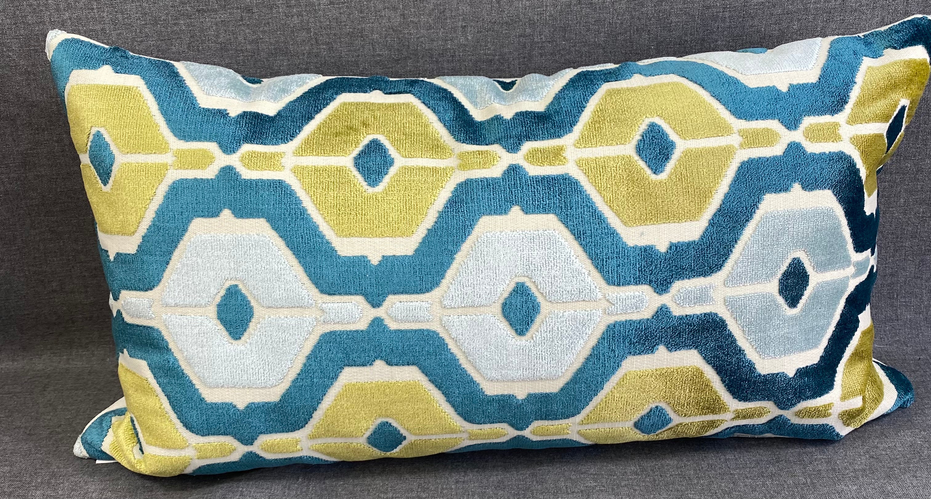 Luxury Lumbar Pillow - 24" x 14" - Dellan Teal