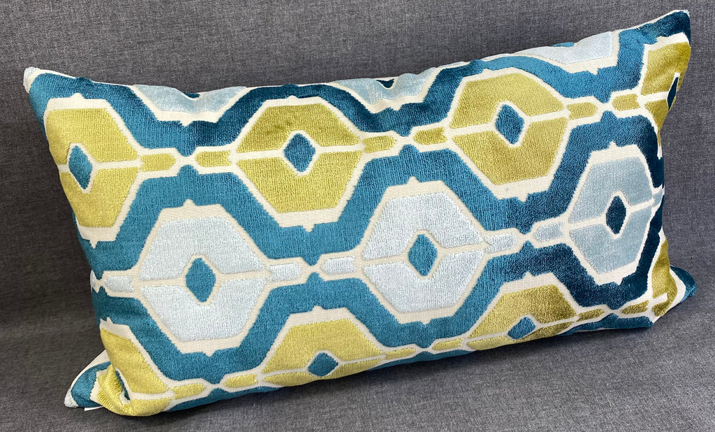 Luxury Lumbar Pillow - 24" x 14" - Dellan Teal