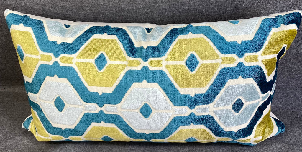 Luxury Lumbar Pillow - 24" x 14" - Dellan Teal